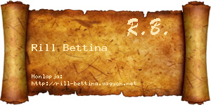 Rill Bettina névjegykártya