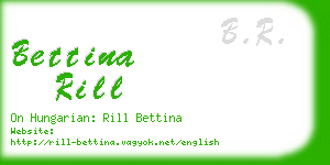 bettina rill business card
